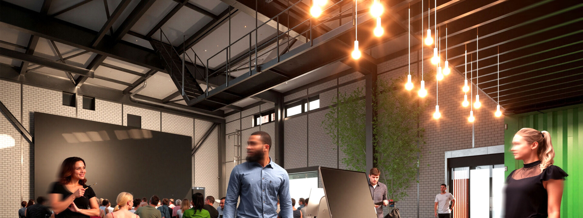 Der Veranstaltungsort besteht aus 68 Containern